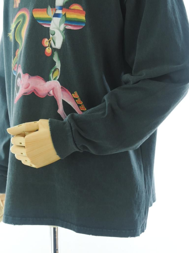 TUITACI 朔 ツイタチ - Red Light L/S T-Shirts レッドライトロングスリーブティーシャツ - Black