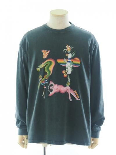 TUITACI 朔 ツイタチ - Red Light L/S T-Shirts レッドライトロングスリーブティーシャツ - Black