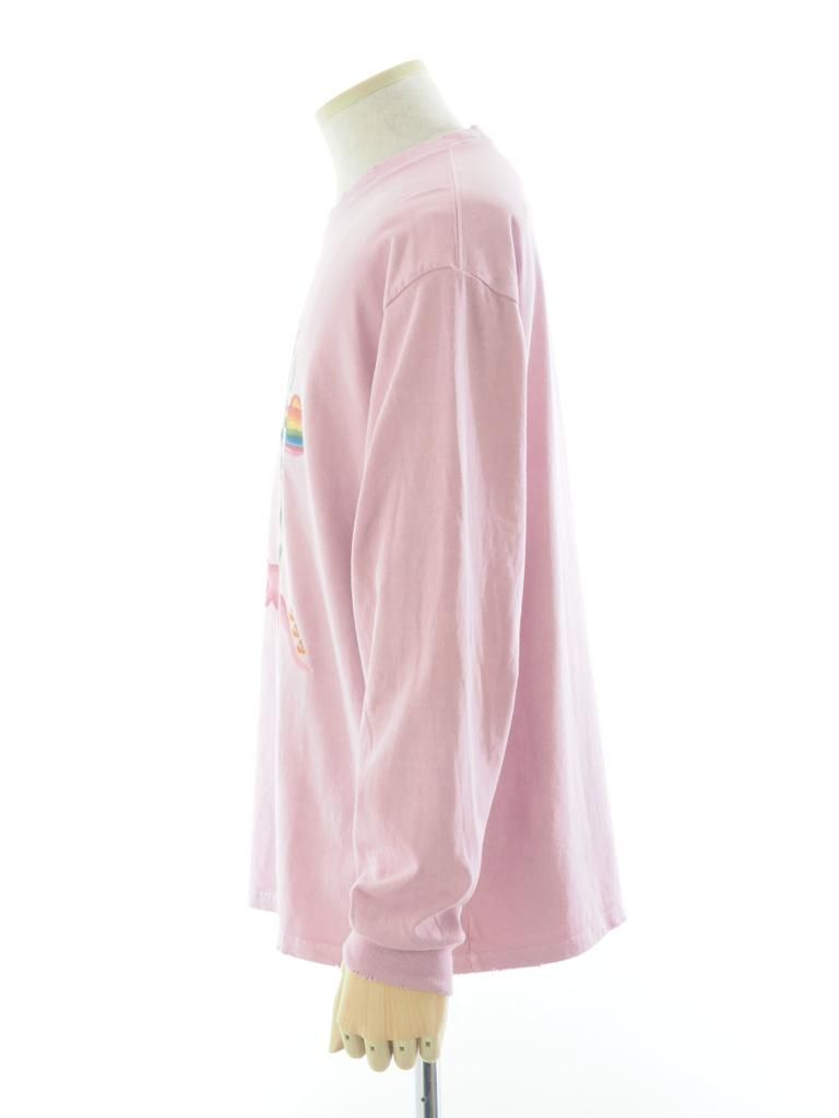TUITACI 朔 ツイタチ - Red Light L/S T-Shirts レッドライトロングスリーブティーシャツ - Pink