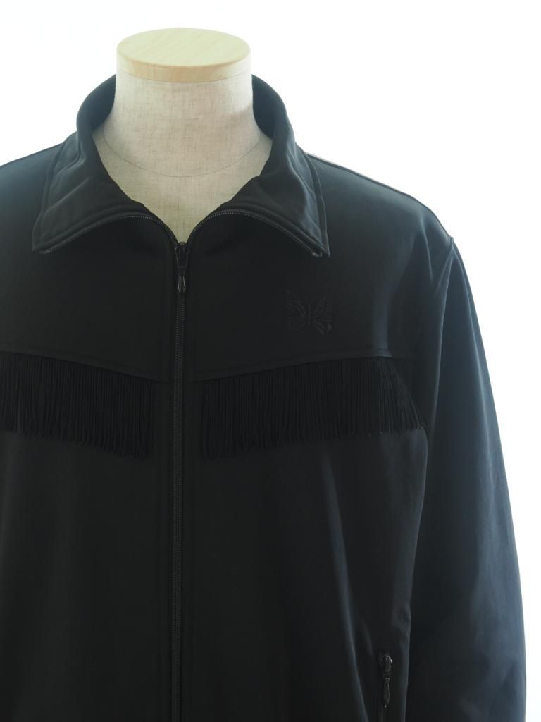 Needles ニードルズ - Fringe Track Jacket フリンジトラックジャケット - Bright Jersey - Black