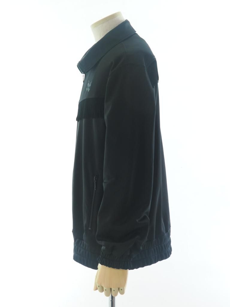 Needles ニードルズ - Fringe Track Jacket フリンジトラックジャケット - Bright Jersey - Black