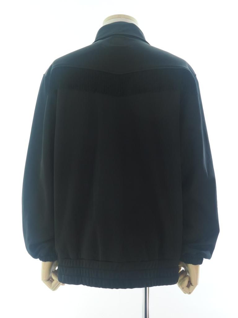 Needles ニードルズ - Fringe Track Jacket フリンジトラックジャケット - Bright Jersey - Black