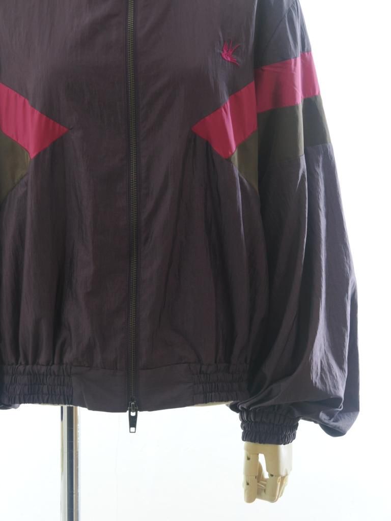 Rhodolirion ロドリリオン - Short Track Jacket ショートトラックジャケット - Switching Pattern - Purple