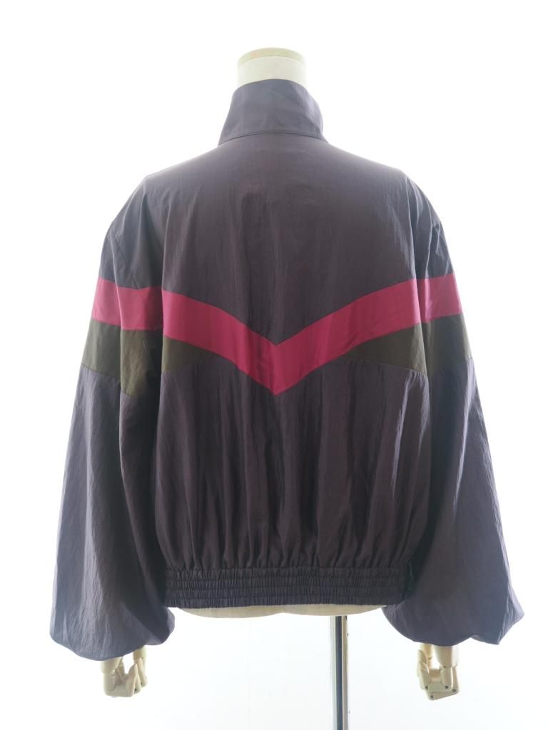 Rhodolirion ロドリリオン - Short Track Jacket ショートトラックジャケット - Switching Pattern - Purple
