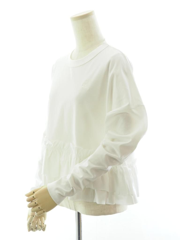 Rhodolirion ロドリリオン - Swallow Frill Tiered Long Sleeve Tee スワローフリルチィアードロングスリーブティー - White