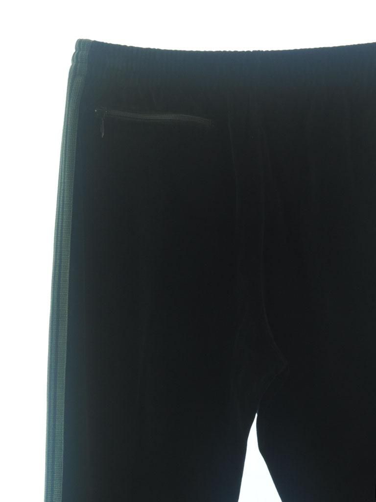 Needles ニードルズ - Narrow Track Pant ナロートラックパンツ - C/Pe Velour - Black