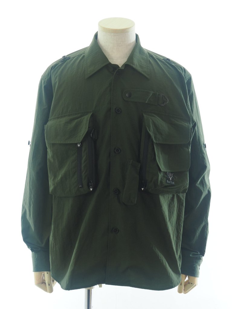 South2 West8 サウスツーウエストエイト - Tenkara Trout Shirt テンカラトラウトシャツ - Nylon Ripstop  - Green