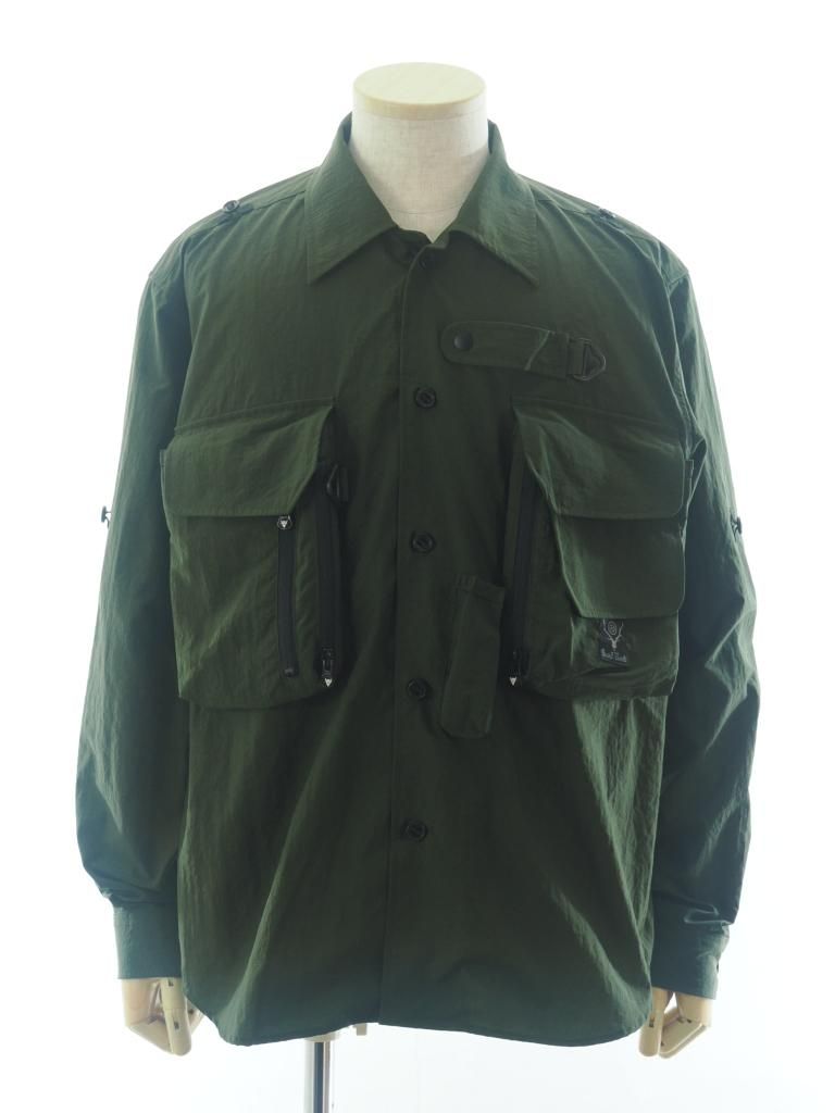 South2 West8 サウスツーウエストエイト - Tenkara Trout Shirt テンカラトラウトシャツ - Nylon Ripstop - Green

