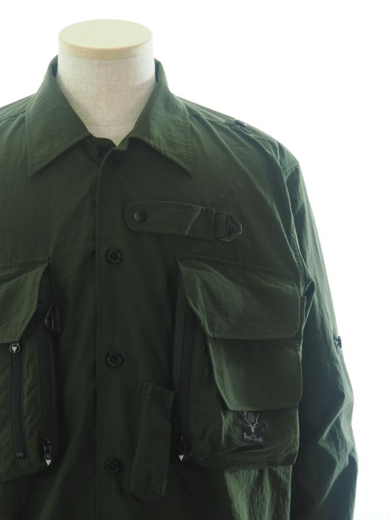 South2 West8 サウスツーウエストエイト - Tenkara Trout Shirt テンカラトラウトシャツ - Nylon Ripstop - Green
