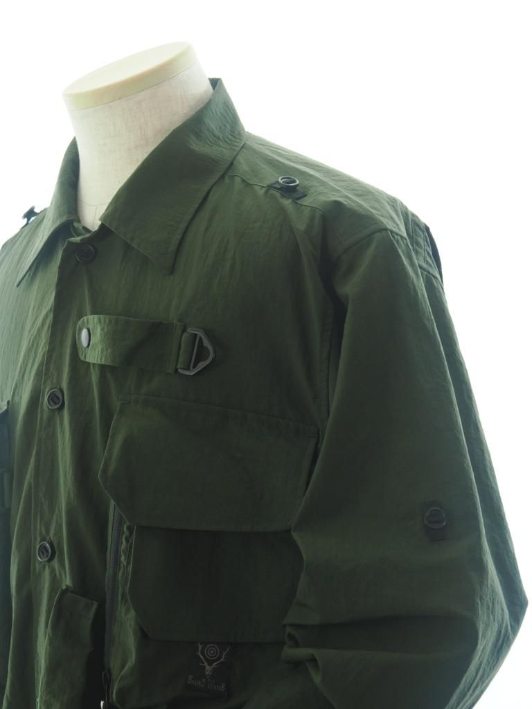 South2 West8 サウスツーウエストエイト - Tenkara Trout Shirt テンカラトラウトシャツ - Nylon Ripstop - Green
