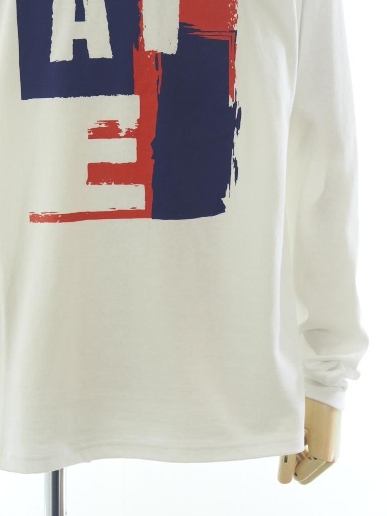 AiE エーアイイー - Mock Neck L/S Tee モックネックロングスリーブティー - Cotton Jersey - AIE - White