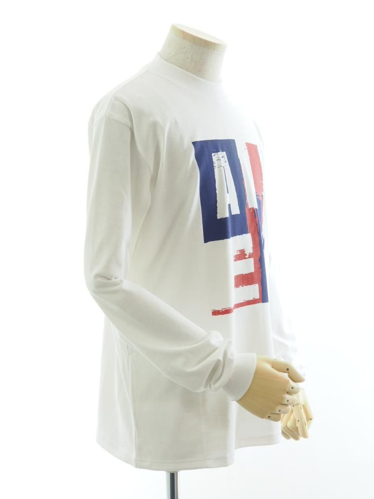 AiE エーアイイー - Mock Neck L/S Tee モックネックロングスリーブティー - Cotton Jersey - AIE - White