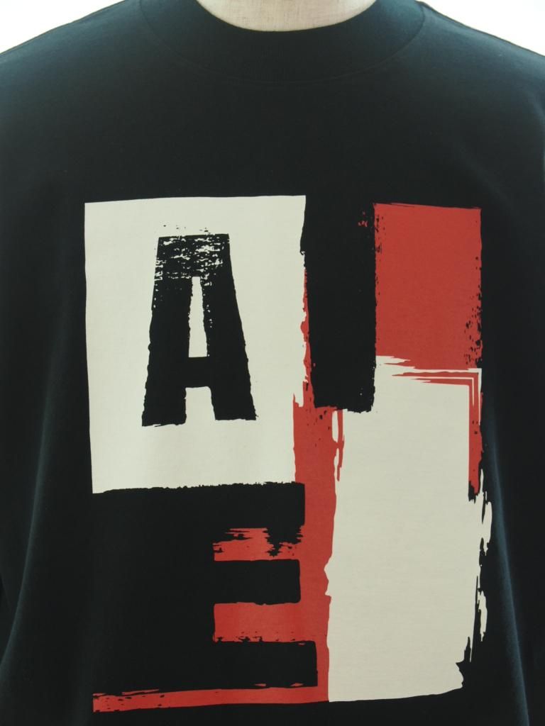 AiE エーアイイー - Mock Neck L/S Tee モックネックロングスリーブティー - AIE - Black