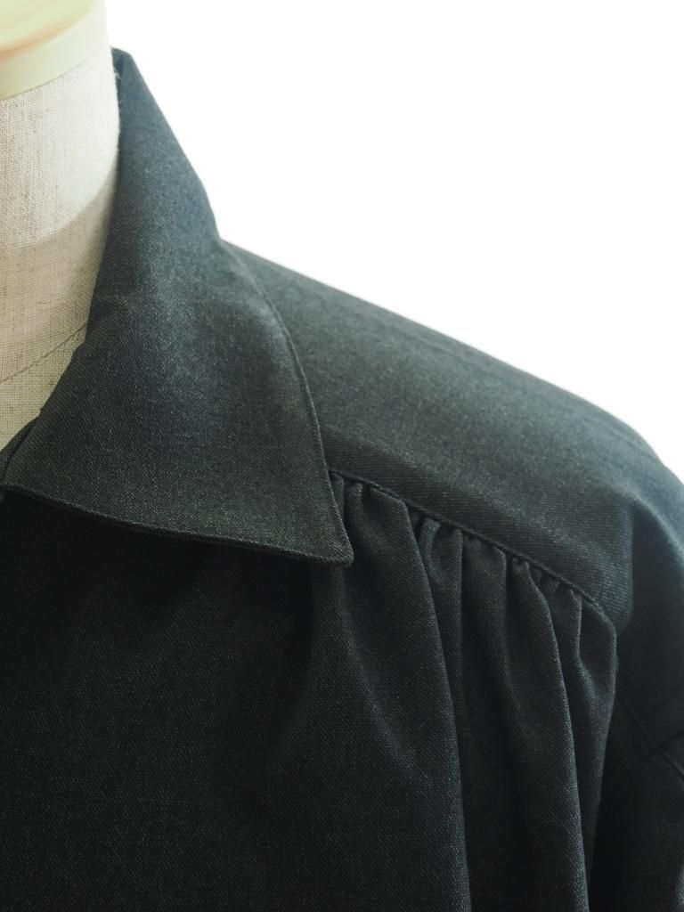 AiE エーアイイー - Painter Shirt ペインターシャツ - Sharkskin Twill - Charcoal