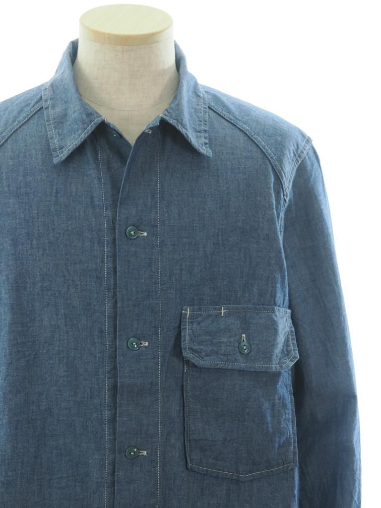 CORONA コロナ - Utility Field Shirt ユーティリティフィールドシャツ - Blue Chambray