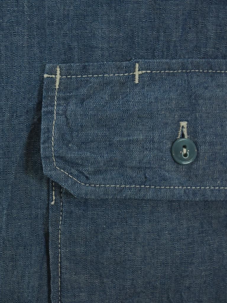 CORONA コロナ - Utility Field Shirt ユーティリティフィールドシャツ - Blue Chambray