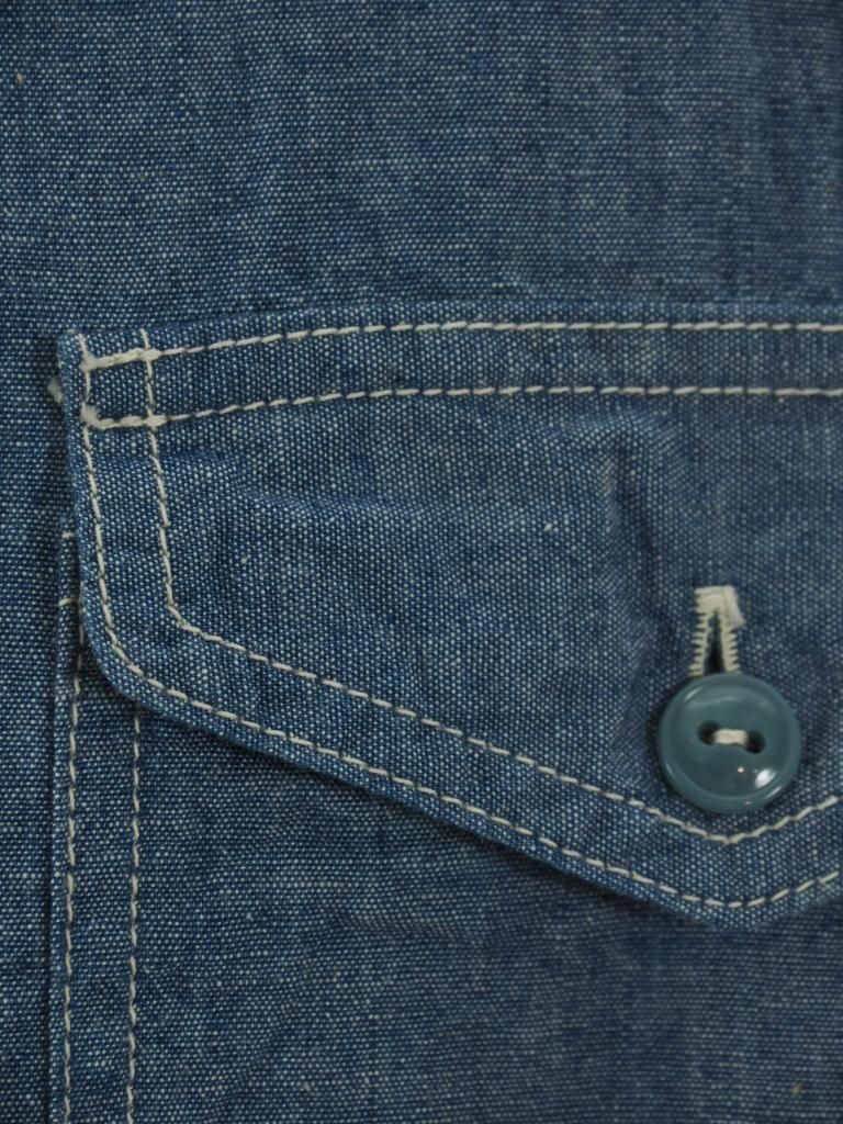 CORONA コロナ - Navy Pullover Shirt ネイビープルオーバーシャツ - Blue Chambray