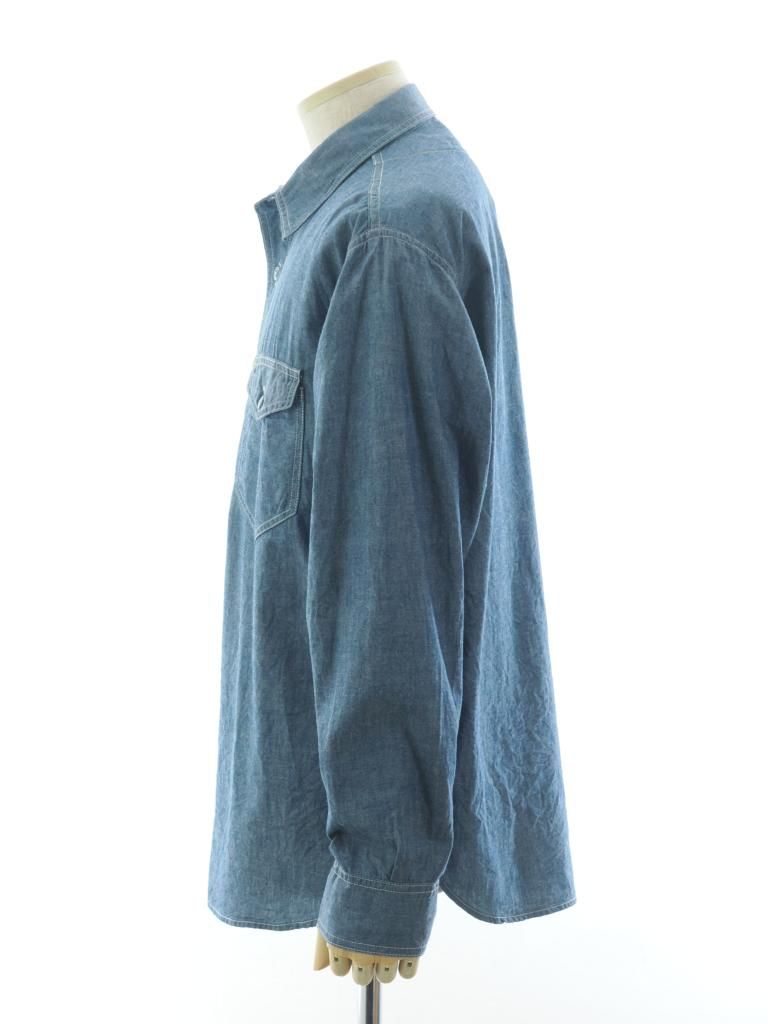 CORONA コロナ - Navy Pullover Shirt ネイビープルオーバーシャツ - Blue Chambray
