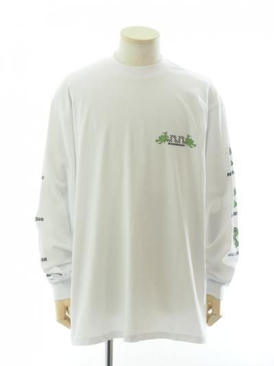 SHIDEN シデン - L/S Crew Neck Tee ロングスリーブクルーネックティー - Cotton Jersey - MABOROSHI - White