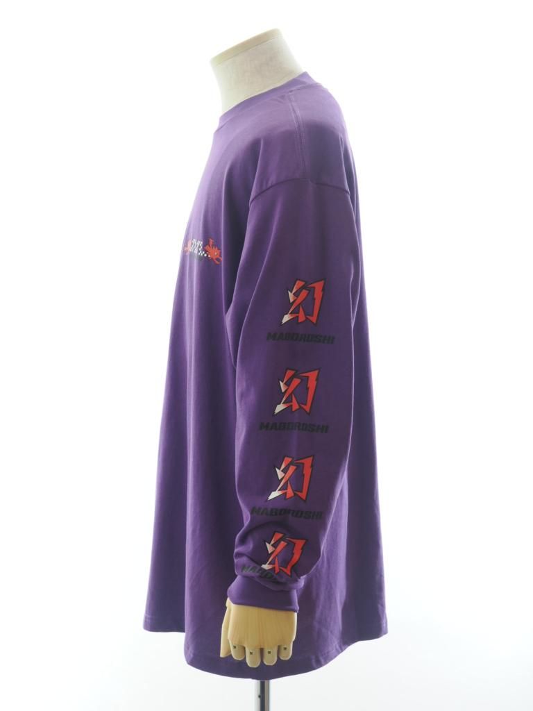 SHIDEN シデン - L/S Crew Neck Tee ロングスリーブクルーネックティー - Cotton Jersey - MABOROSHI - Purple