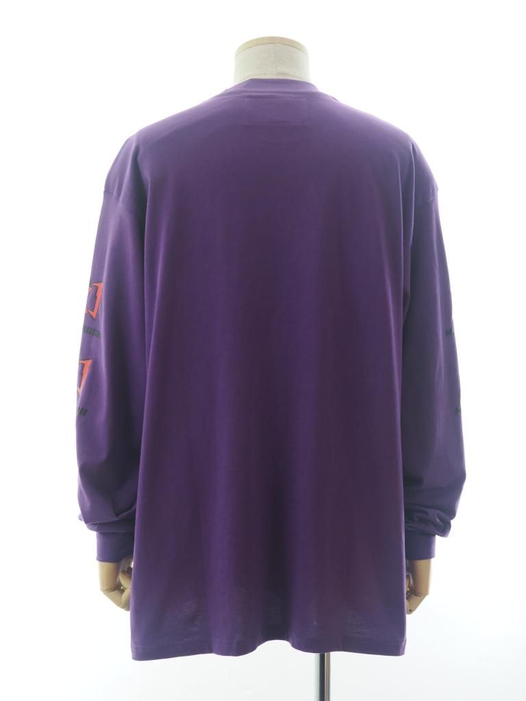 SHIDEN シデン - L/S Crew Neck Tee ロングスリーブクルーネックティー - Cotton Jersey - MABOROSHI - Purple