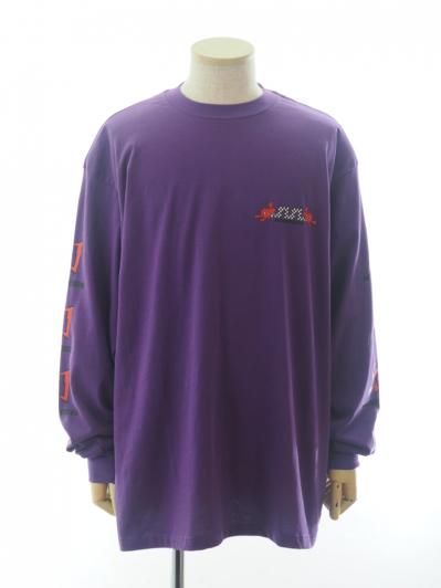 SHIDEN シデン - L/S Crew Neck Tee ロングスリーブクルーネックティー - Cotton Jersey - MABOROSHI - Purple