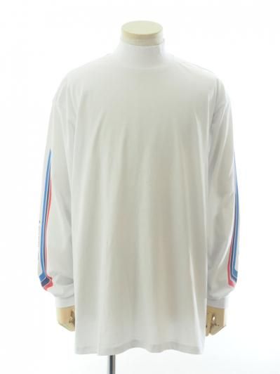 SHIDEN シデン - L/S High Neck Tee ロングスリーブハイネックティー - Cotton Jersey - SHIDEN - White