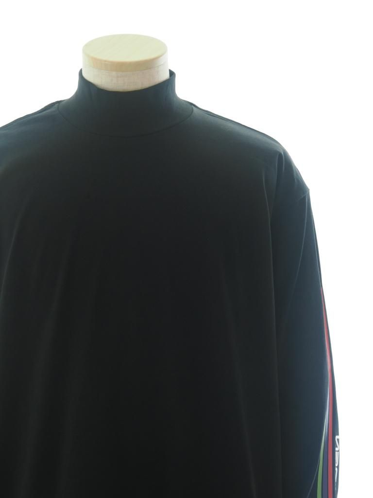 SHIDEN シデン - L/S High Neck Tee ロングスリーブハイネックティー - Cotton Jersey - SHIDEN - Black