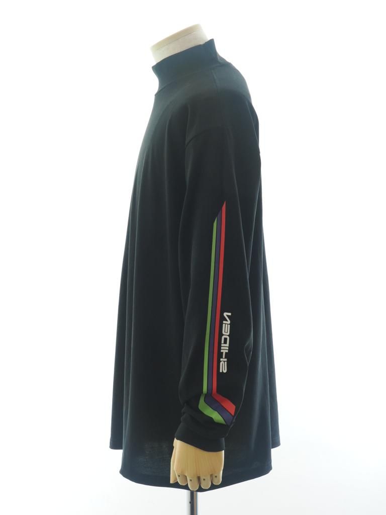 SHIDEN シデン - L/S High Neck Tee ロングスリーブハイネックティー - Cotton Jersey - SHIDEN - Black