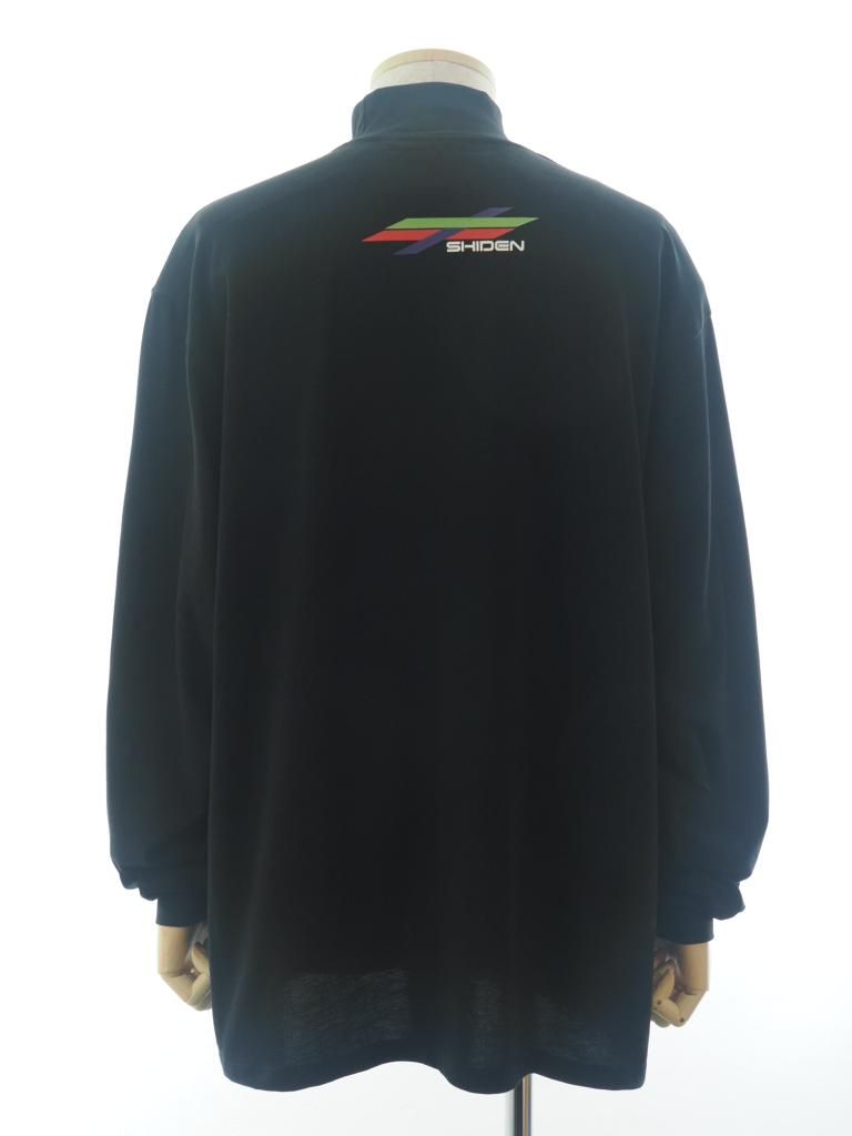 SHIDEN シデン - L/S High Neck Tee ロングスリーブハイネックティー - Cotton Jersey - SHIDEN - Black