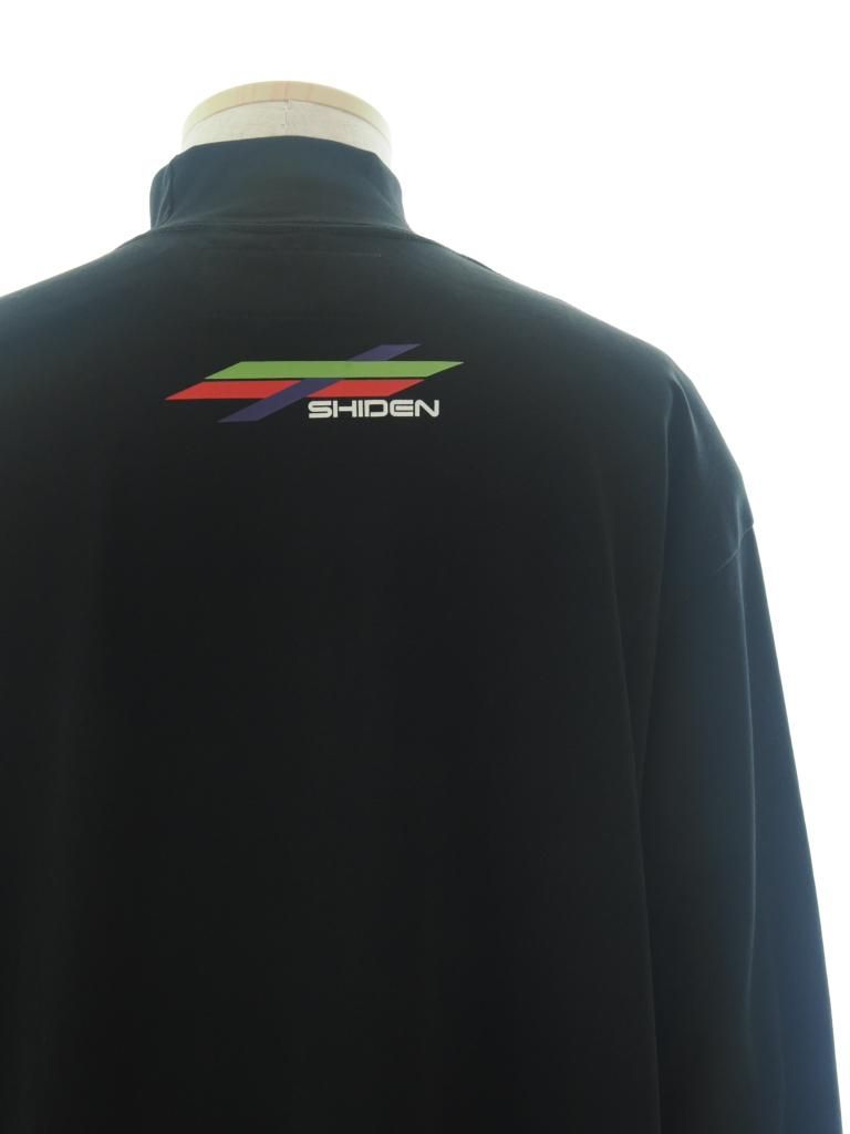 SHIDEN シデン - L/S High Neck Tee ロングスリーブハイネックティー - Cotton Jersey - SHIDEN - Black