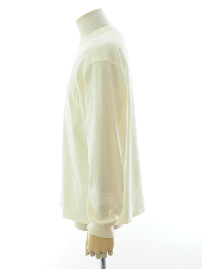 TUITACI 朔 ツイタチ - Pigment Dyed L/S T Shirts ピグメントダイロングスリーブティー - Ivory