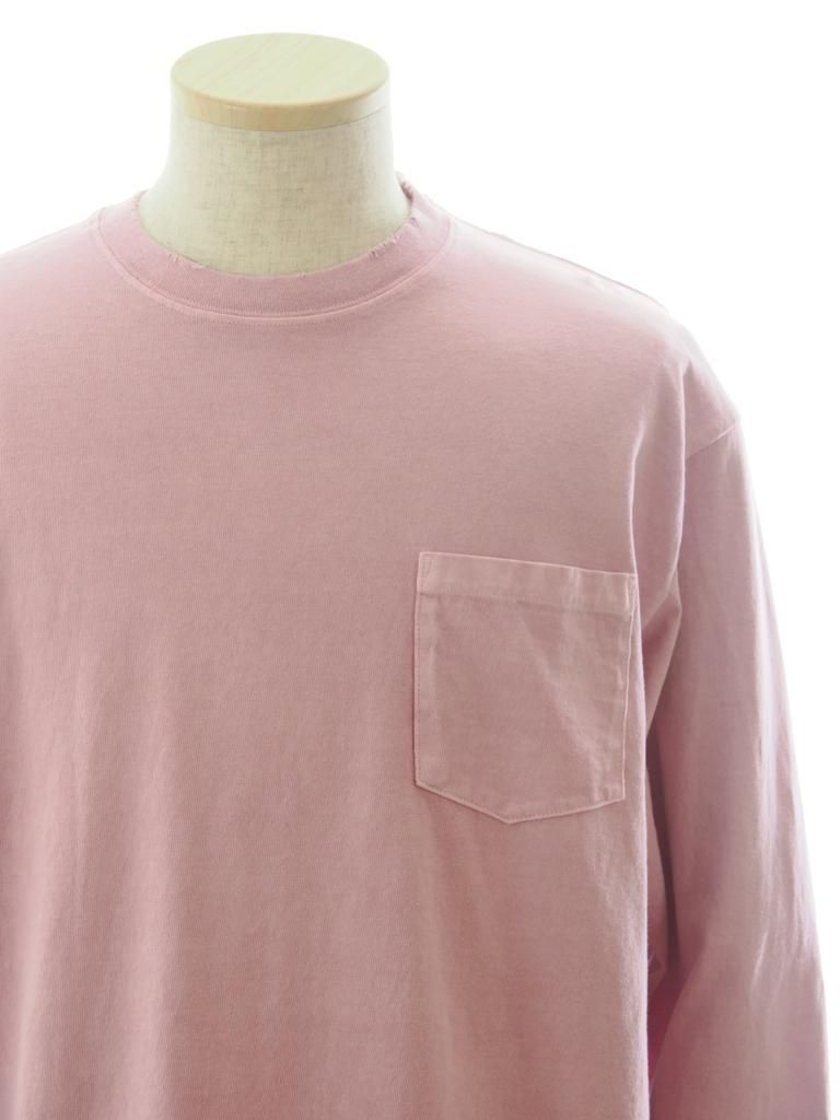 TUITACI 朔 ツイタチ - Pigment Dyed L/S T Shirts ピグメントダイロングスリーブティー - Pink