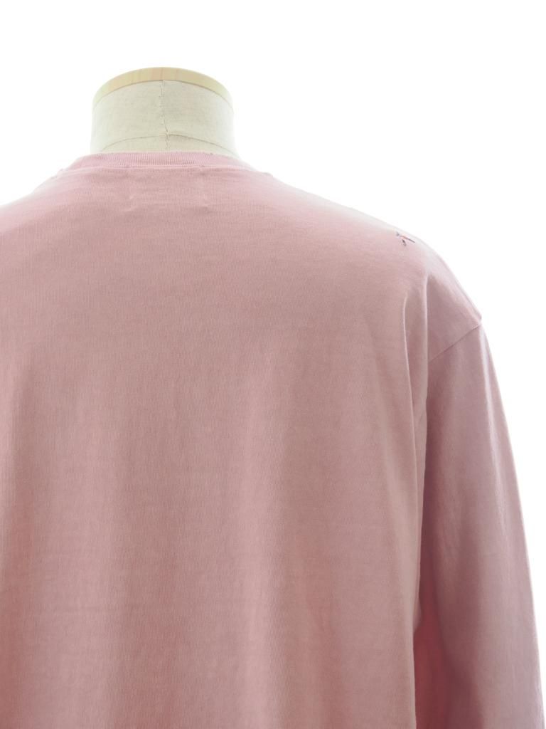 TUITACI 朔 ツイタチ - Pigment Dyed L/S T Shirts ピグメントダイロングスリーブティー - Pink