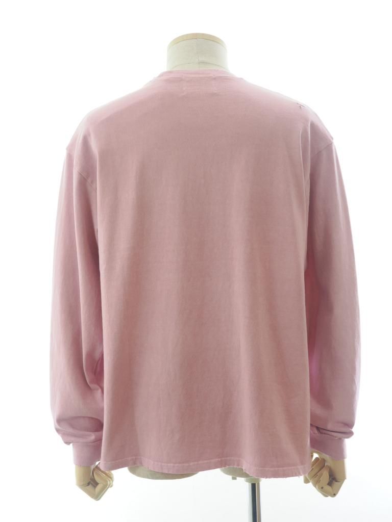 TUITACI 朔 ツイタチ - Pigment Dyed L/S T Shirts ピグメントダイロングスリーブティー - Pink