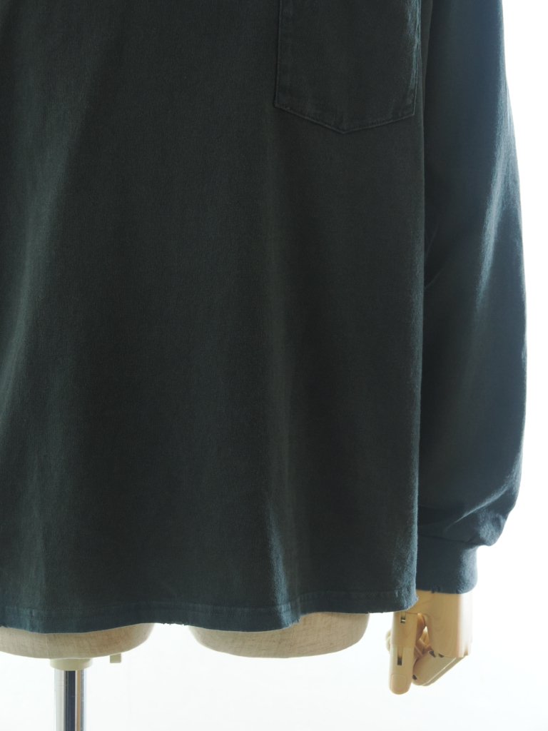 TUITACI  ĥ - Pigment Dyed L/S T Shirts ԥȥ󥰥꡼֥ƥ - Black