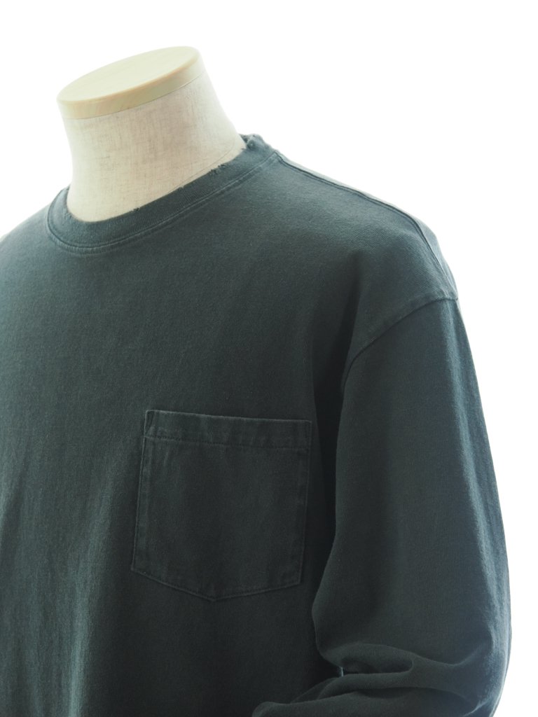 TUITACI  ĥ - Pigment Dyed L/S T Shirts ԥȥ󥰥꡼֥ƥ - Black