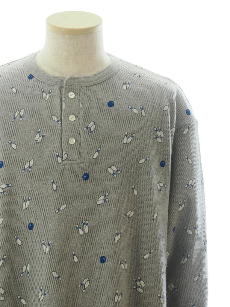 TUITACI 朔 ツイタチ - Henry Neck Pins Thermal ヘンリーネックピンズサーマル - Grey