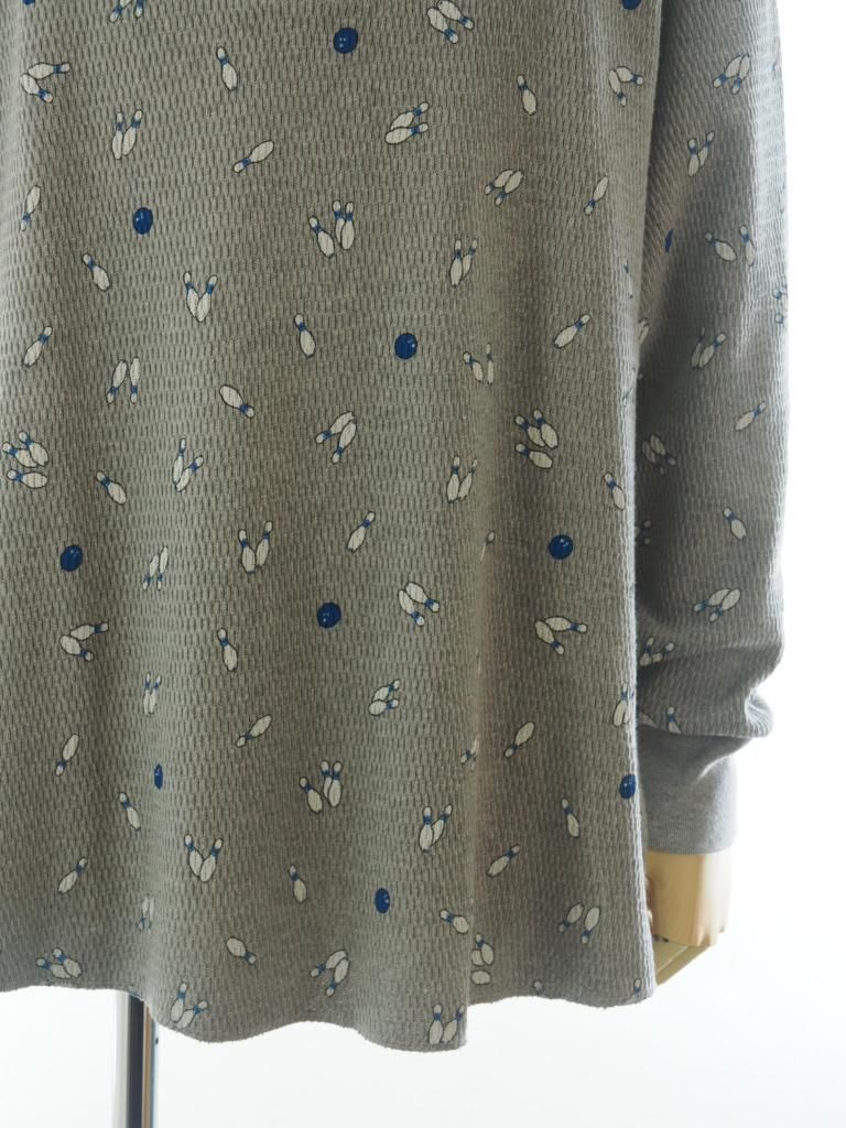TUITACI 朔 ツイタチ - Henry Neck Pins Thermal ヘンリーネックピンズサーマル - Grey