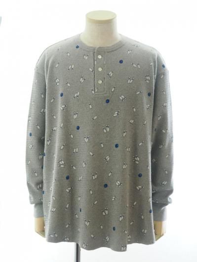 TUITACI 朔 ツイタチ - Henry Neck Pins Thermal ヘンリーネックピンズサーマル - Grey