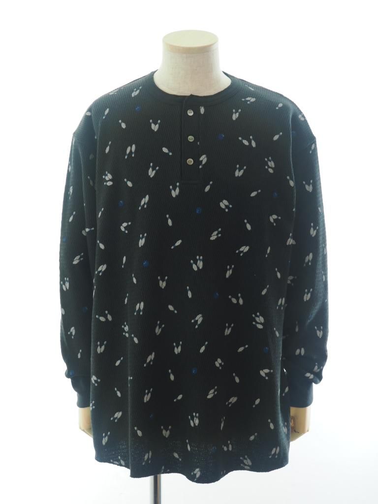 TUITACI 朔 ツイタチ - Henry Neck Pins Thermal ヘンリーネックピンズサーマル - Black