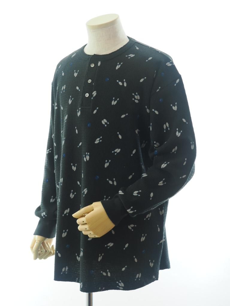 TUITACI 朔 ツイタチ - Henry Neck Pins Thermal ヘンリーネックピンズサーマル - Black