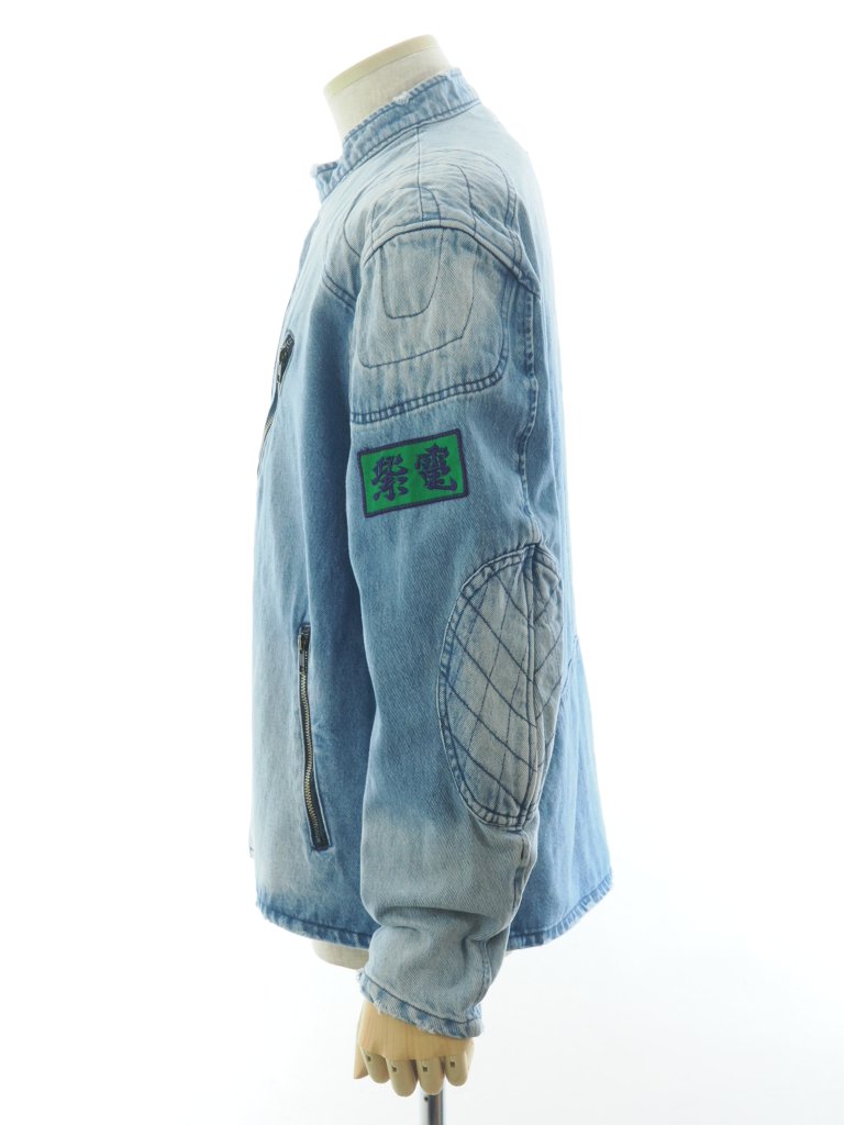 SHIDEN ǥ - Motor Cycle Jacket ⡼른㥱å -13.5oz Denim / Vintage - Blue