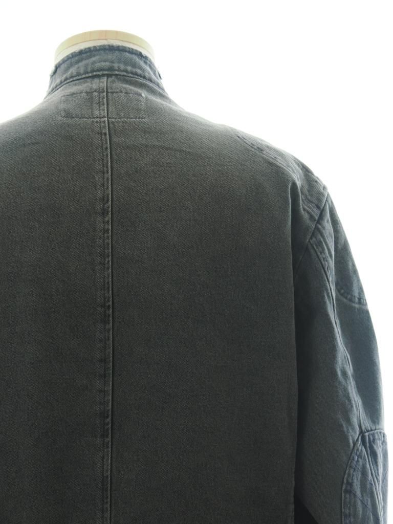 SHIDEN シデン - Motor Cycle Jacket モーターサイクルジャケット -13.5oz Denim / Vintage - Black
