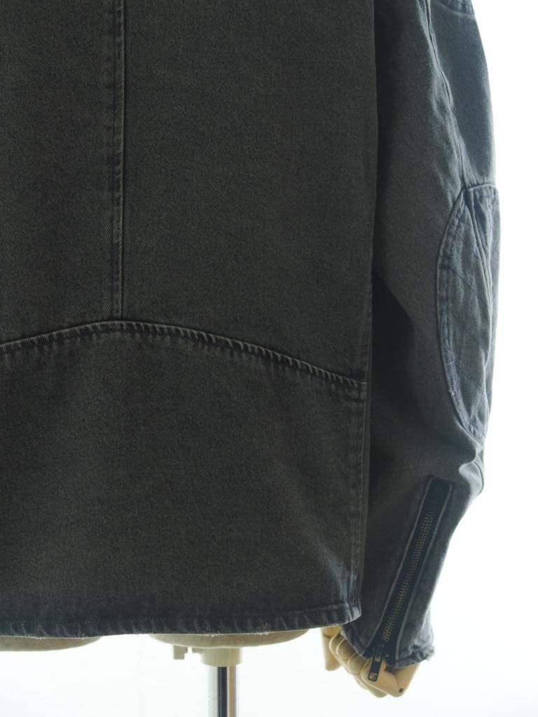 SHIDEN シデン - Motor Cycle Jacket モーターサイクルジャケット -13.5oz Denim / Vintage - Black