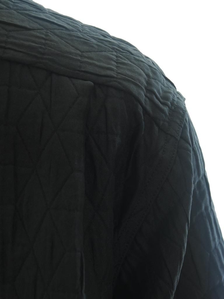 Engineered Garments エンジニアドガーメンツ - Classic Shirt クラッシックシャツ - Polyester Geo Quilt - Black