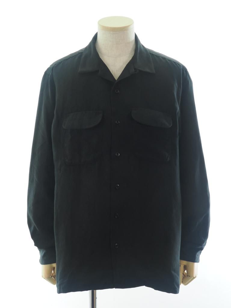 Engineered Garments エンジニアドガーメンツ - Classic Shirt クラッシックシャツ - Lt.Weight Fake Suede - Black