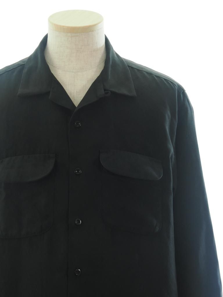 Engineered Garments エンジニアドガーメンツ - Classic Shirt クラッシックシャツ - Lt.Weight Fake Suede - Black