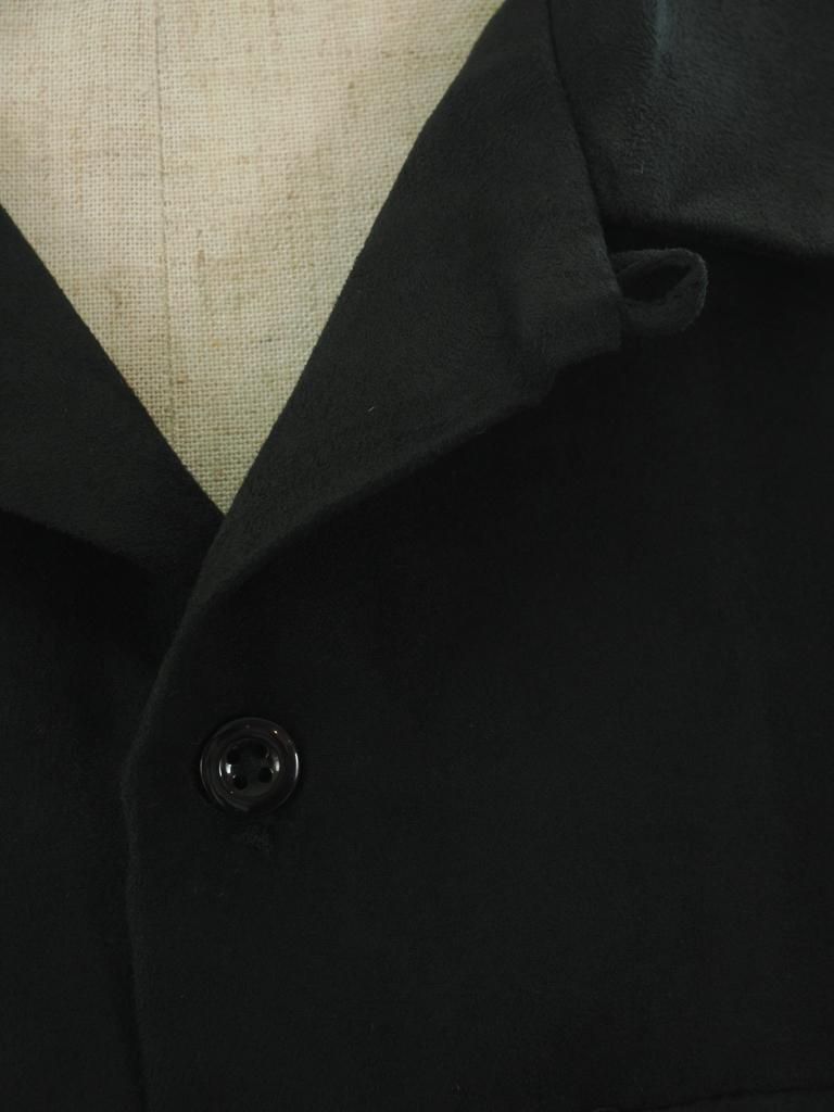 Engineered Garments エンジニアドガーメンツ - Classic Shirt クラッシックシャツ - Lt.Weight Fake Suede - Black
