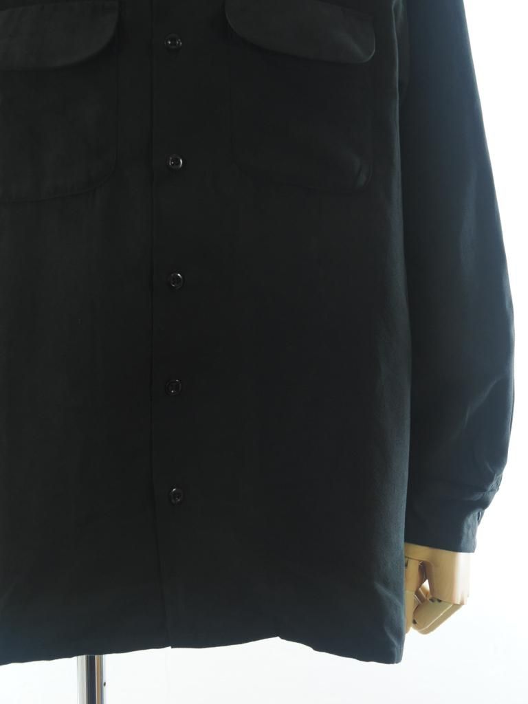Engineered Garments エンジニアドガーメンツ - Classic Shirt クラッシックシャツ - Lt.Weight Fake Suede - Black
